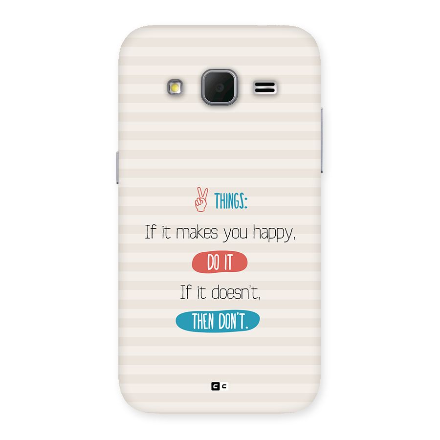 Think Then Back Case for Galaxy Core Prime