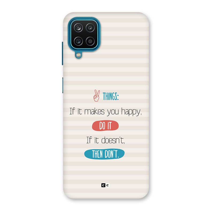 Think Then Back Case for Galaxy F12