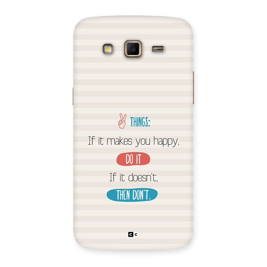 Think Then Back Case for Galaxy Grand 2