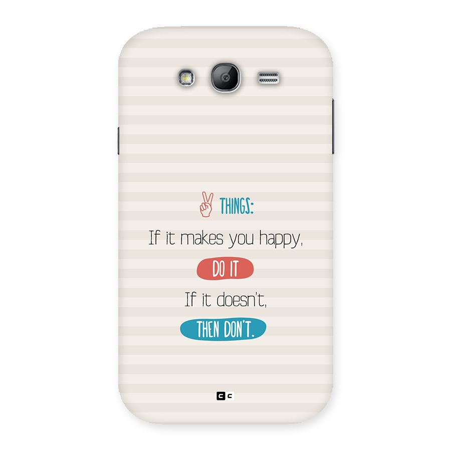 Think Then Back Case for Galaxy Grand Neo Plus