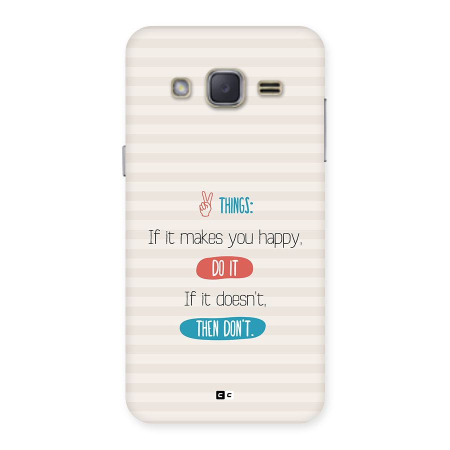 Think Then Back Case for Galaxy J2