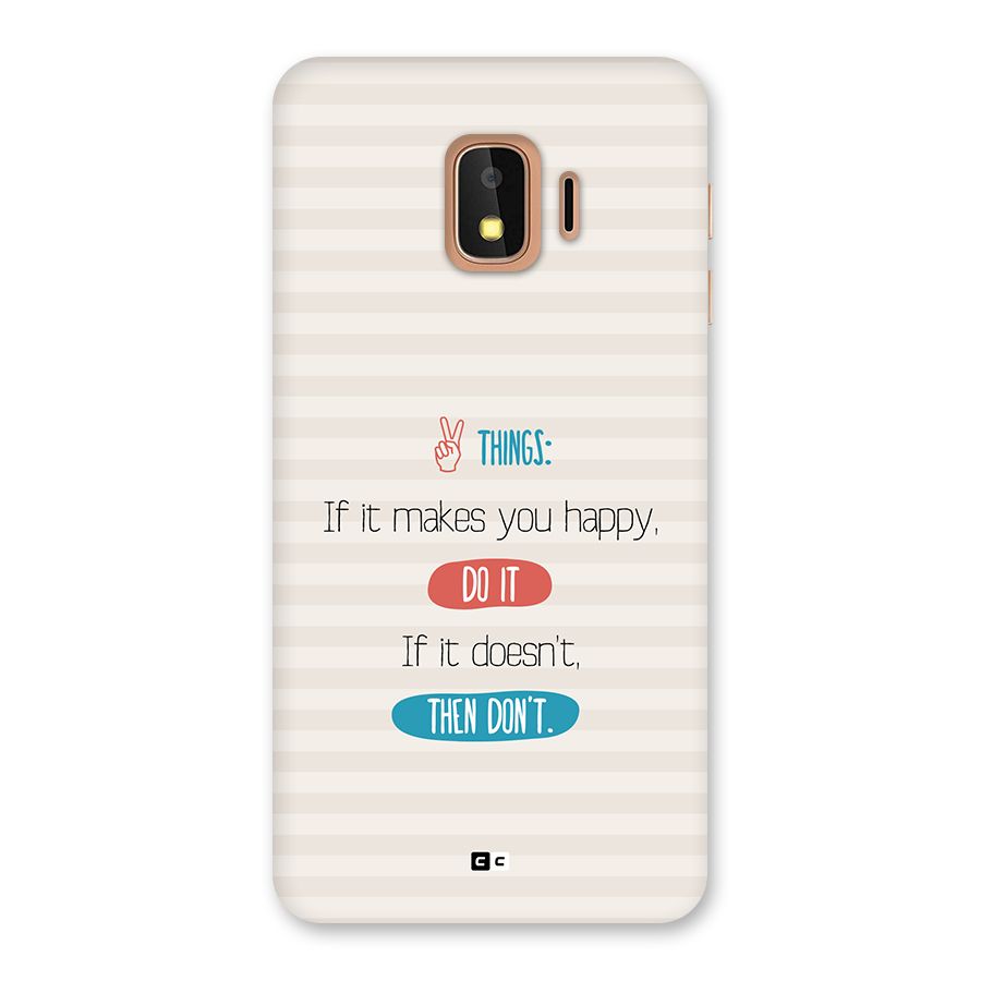 Think Then Back Case for Galaxy J2 Core
