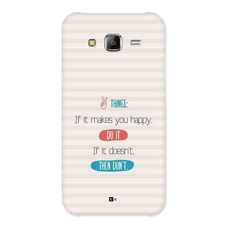 Think Then Back Case for Galaxy J2 Prime