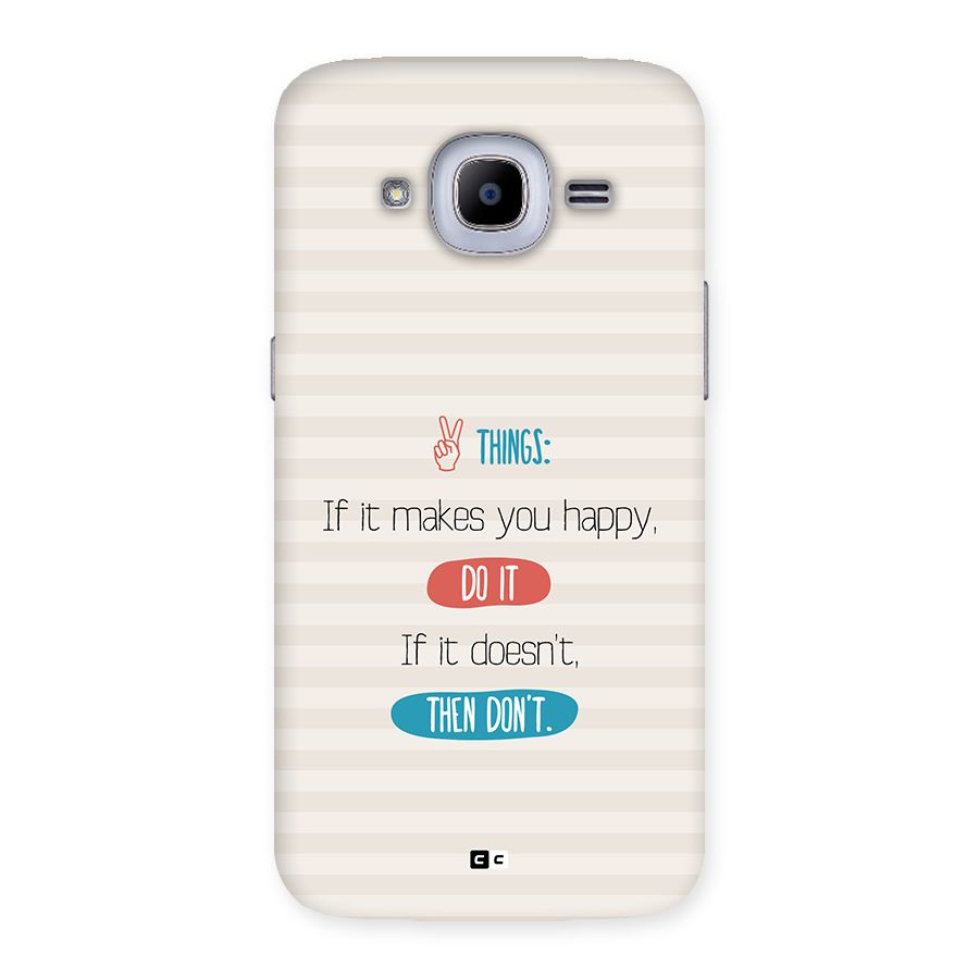 Think Then Back Case for Galaxy J2 Pro