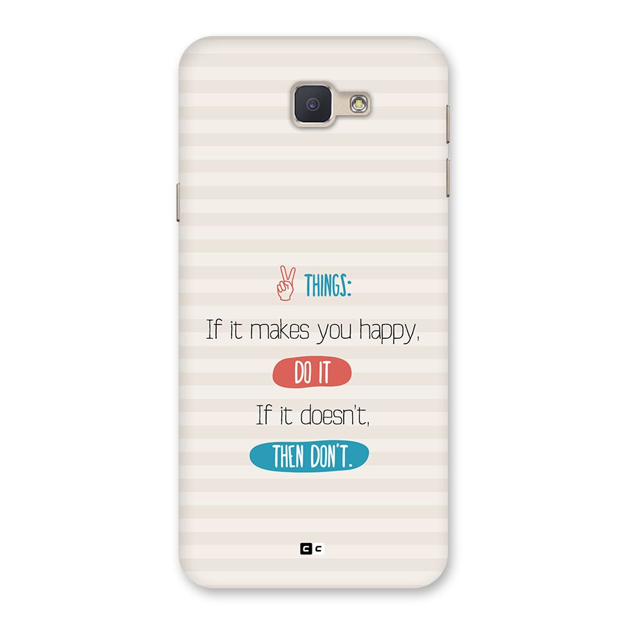 Think Then Back Case for Galaxy J5 Prime