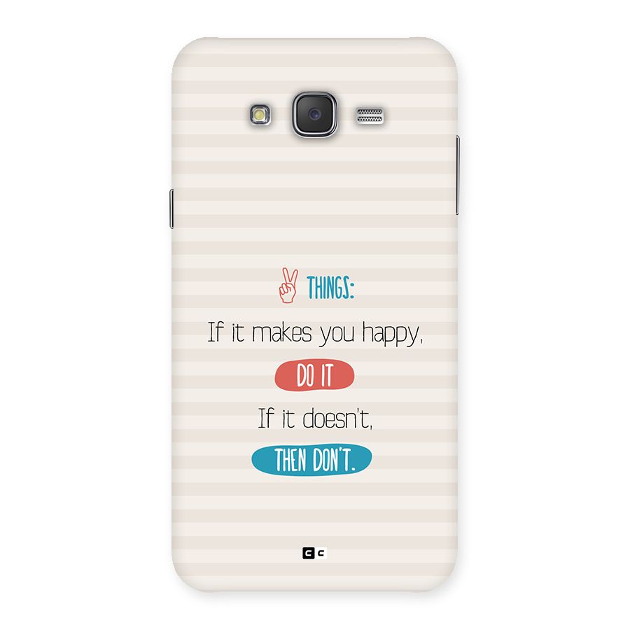 Think Then Back Case for Galaxy J7