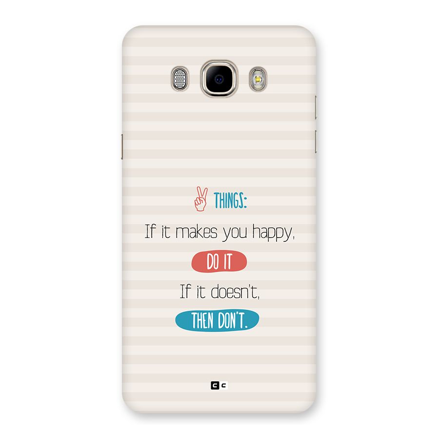 Think Then Back Case for Galaxy J7 2016