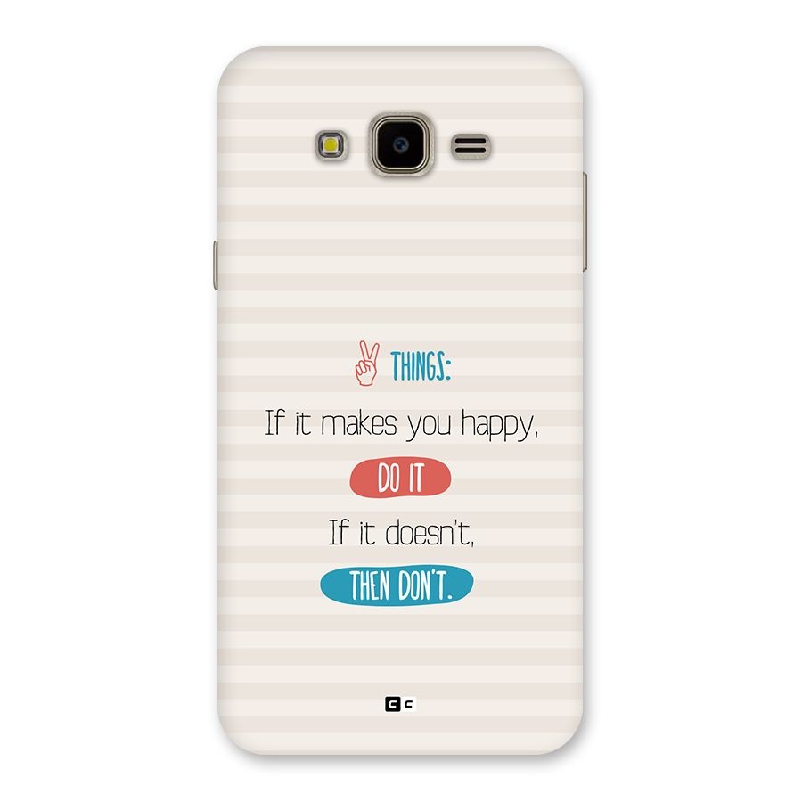 Think Then Back Case for Galaxy J7 Nxt
