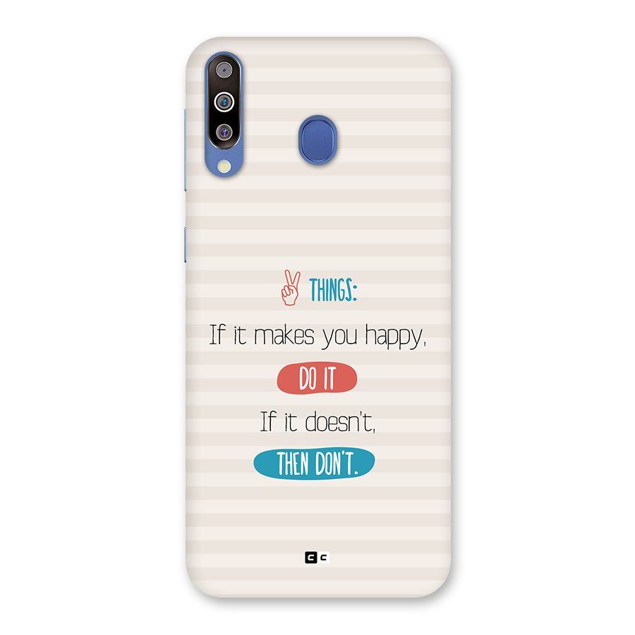 Think Then Back Case for Galaxy M30