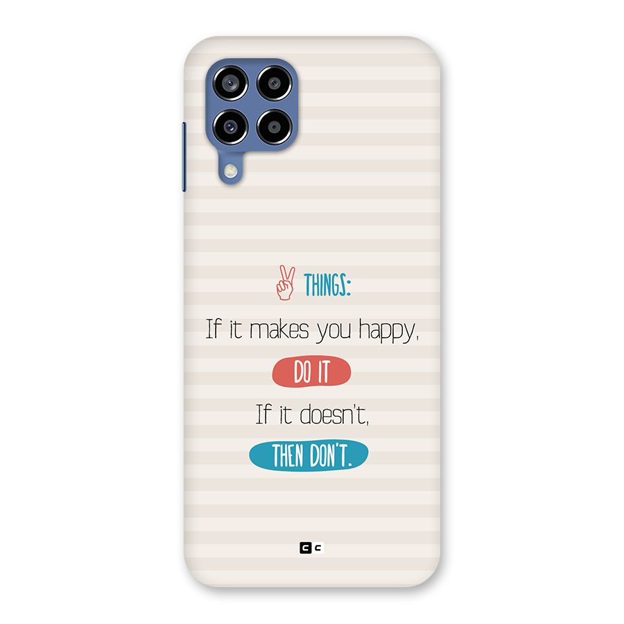Think Then Back Case for Galaxy M53 5G