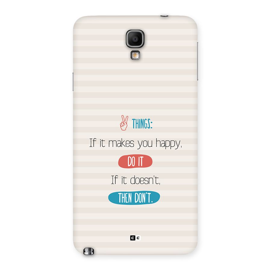 Think Then Back Case for Galaxy Note 3 Neo