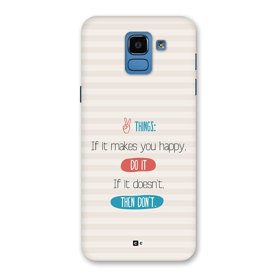 Think Then Back Case for Galaxy On6