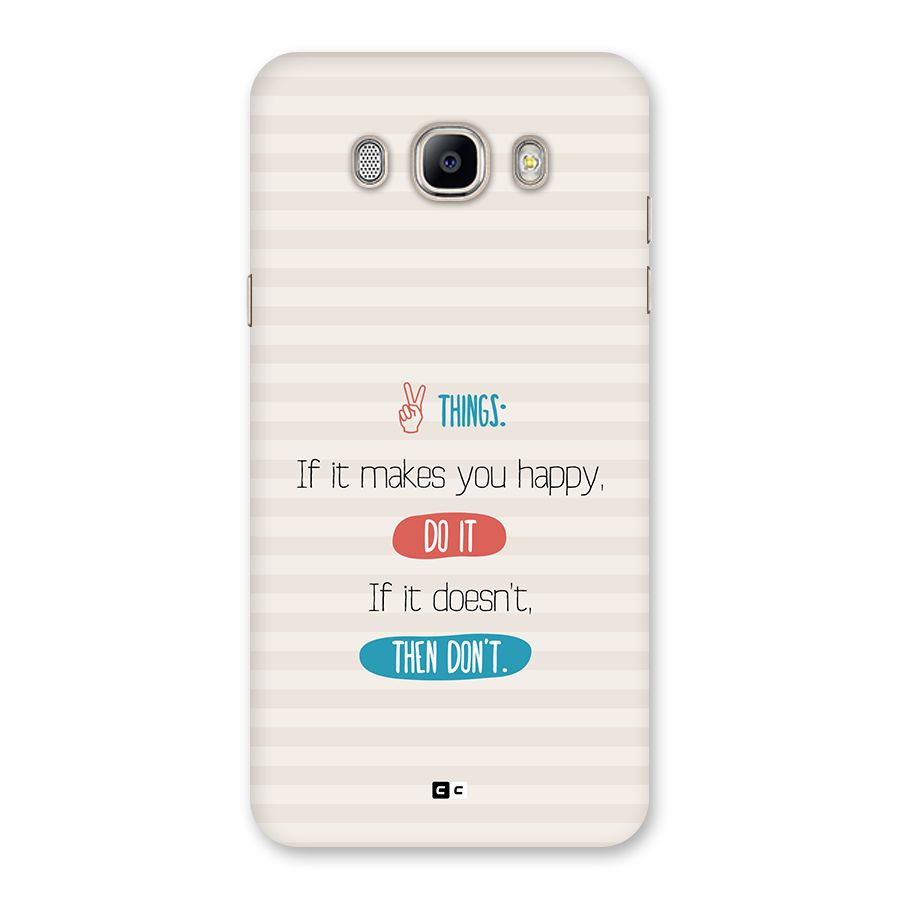 Think Then Back Case for Galaxy On8