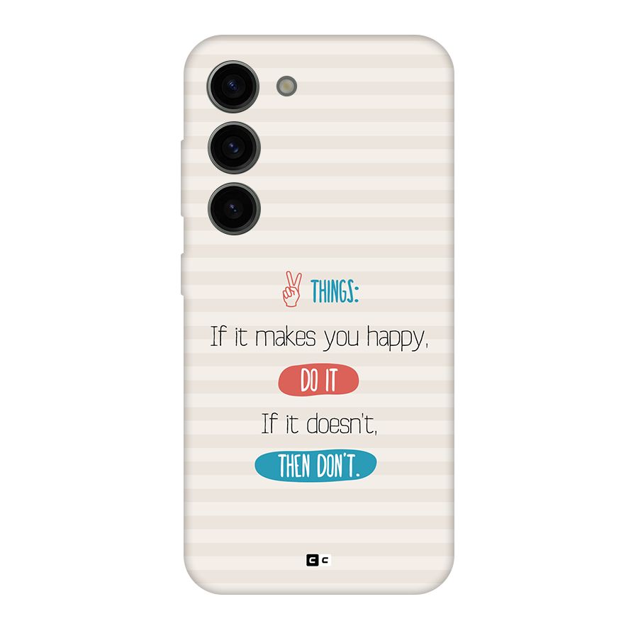 Think Then Back Case for Galaxy S23