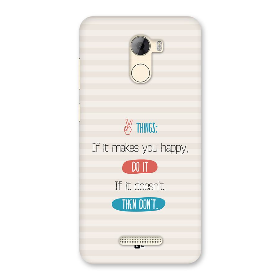 Think Then Back Case for Gionee A1 LIte