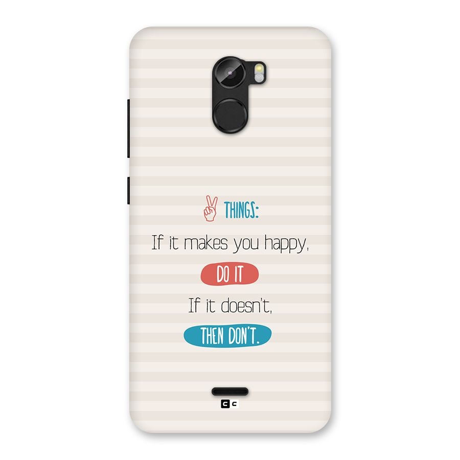 Think Then Back Case for Gionee X1