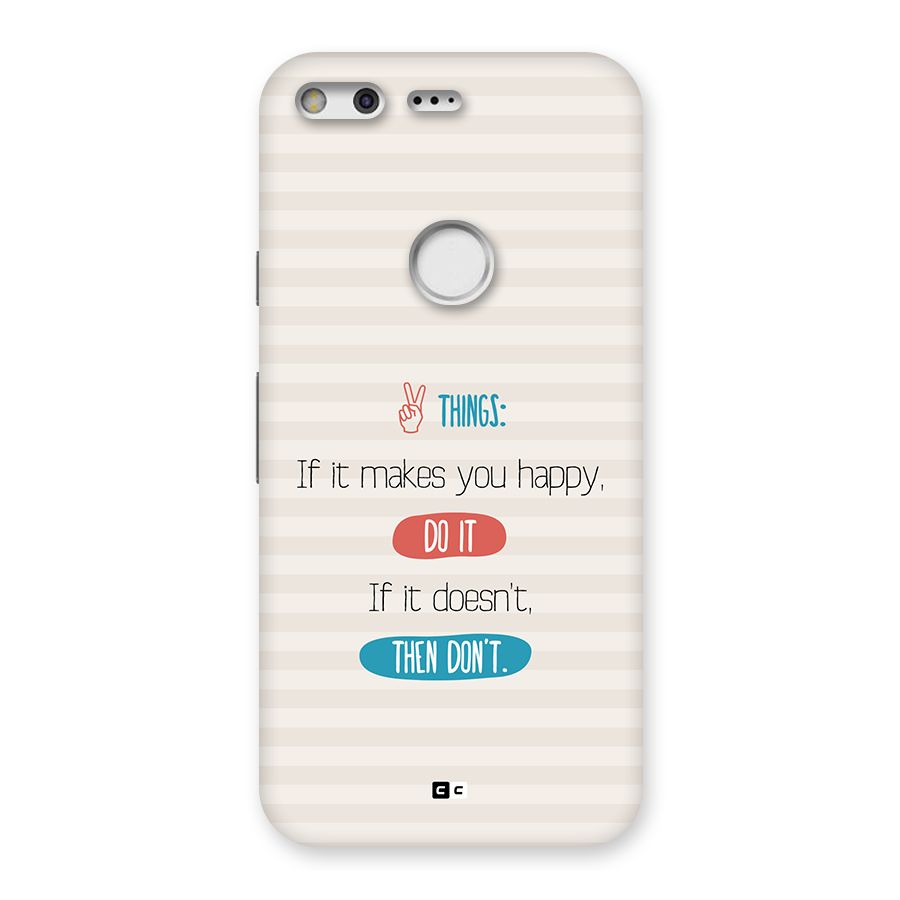 Think Then Back Case for Google Pixel