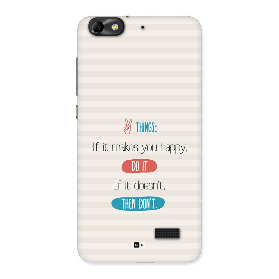 Think Then Back Case for Honor 4C