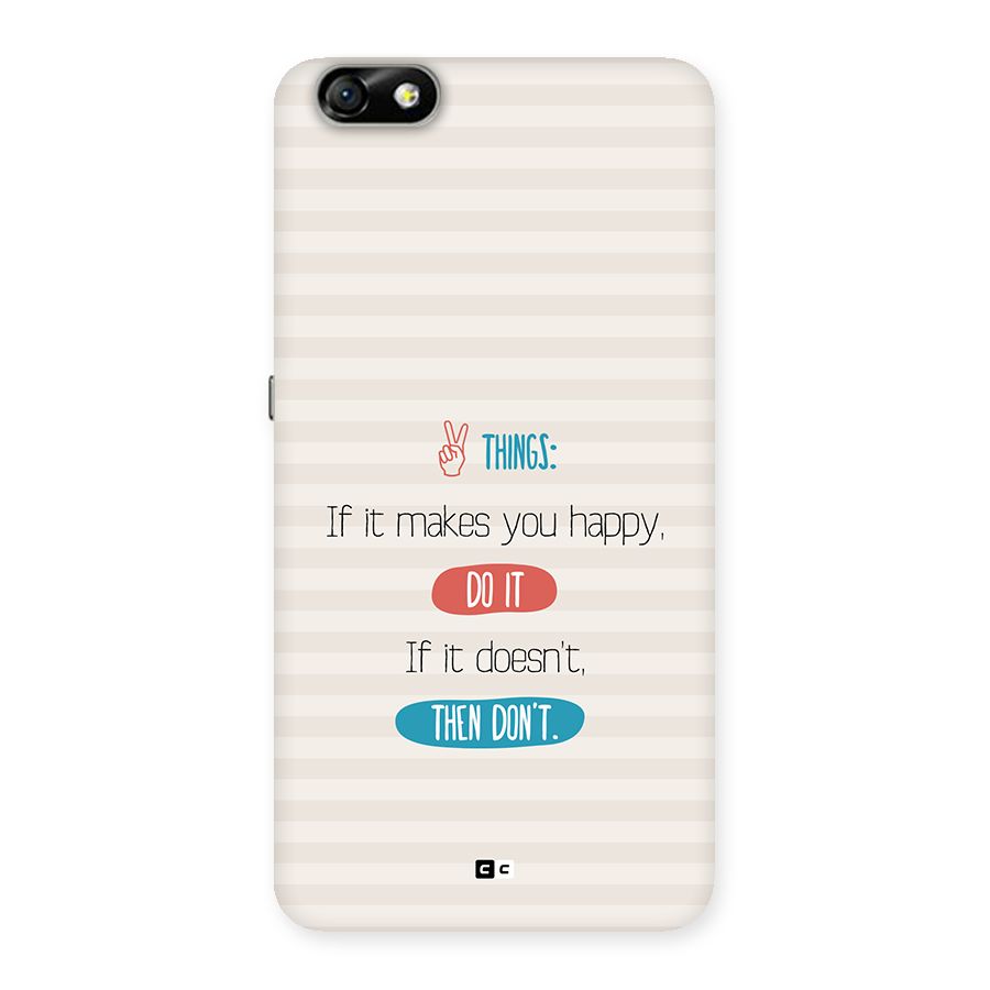 Think Then Back Case for Honor 4X