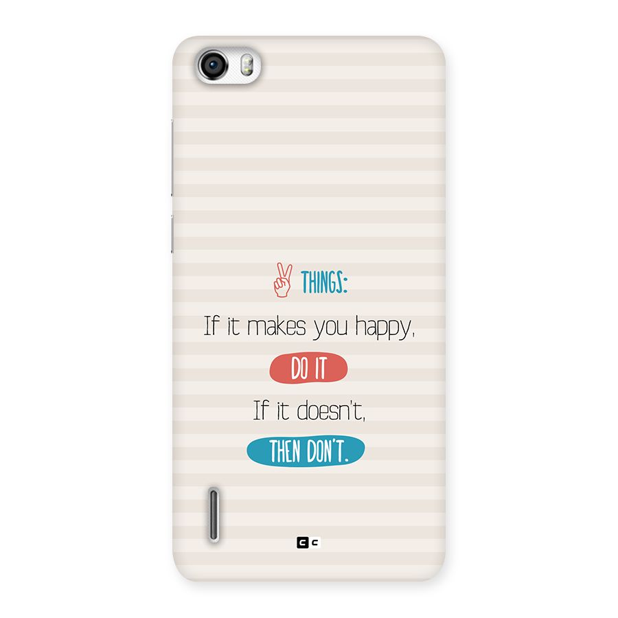 Think Then Back Case for Honor 6