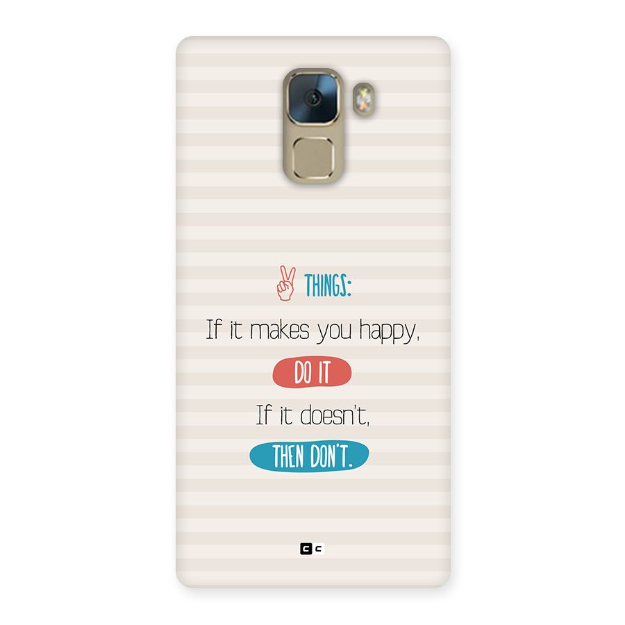 Think Then Back Case for Honor 7