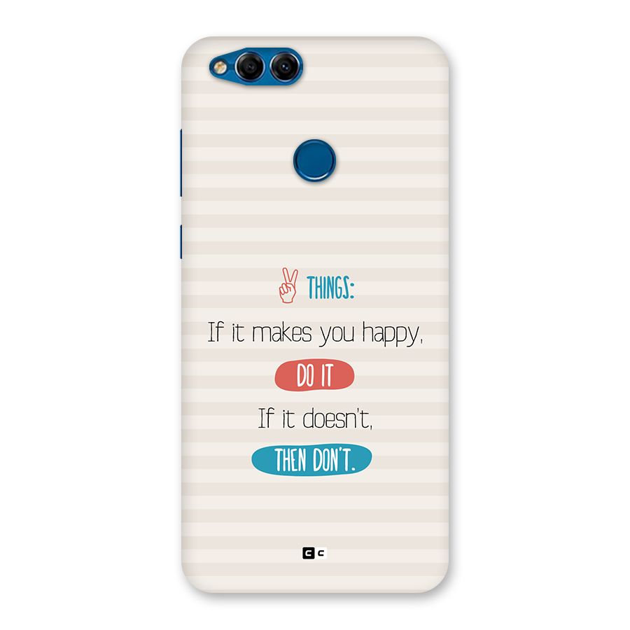 Think Then Back Case for Honor 7X