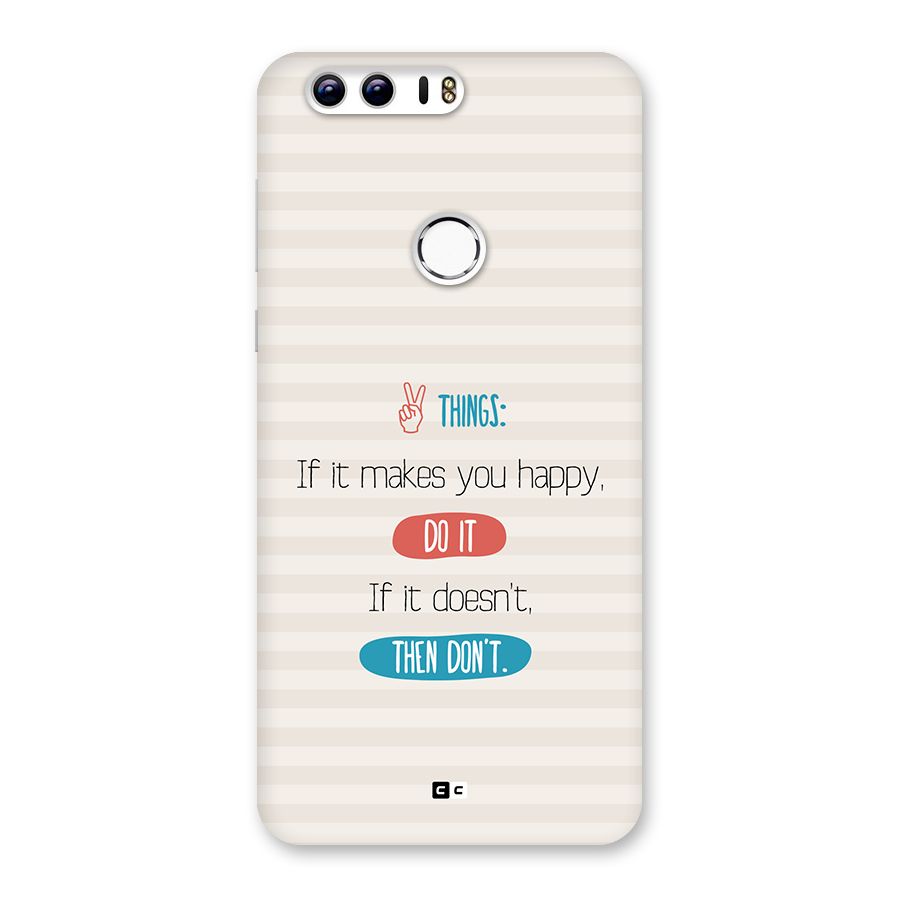Think Then Back Case for Honor 8