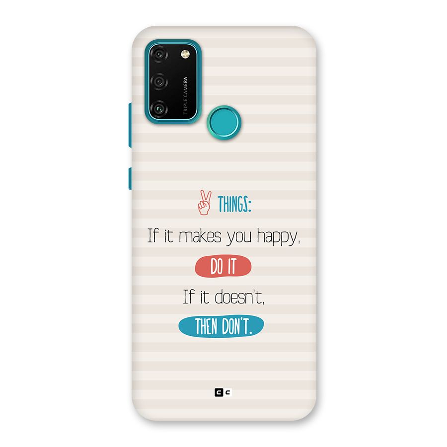 Think Then Back Case for Honor 9A