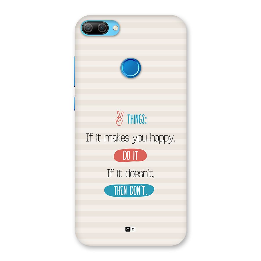 Think Then Back Case for Honor 9N