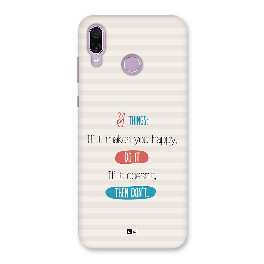 Think Then Back Case for Honor Play