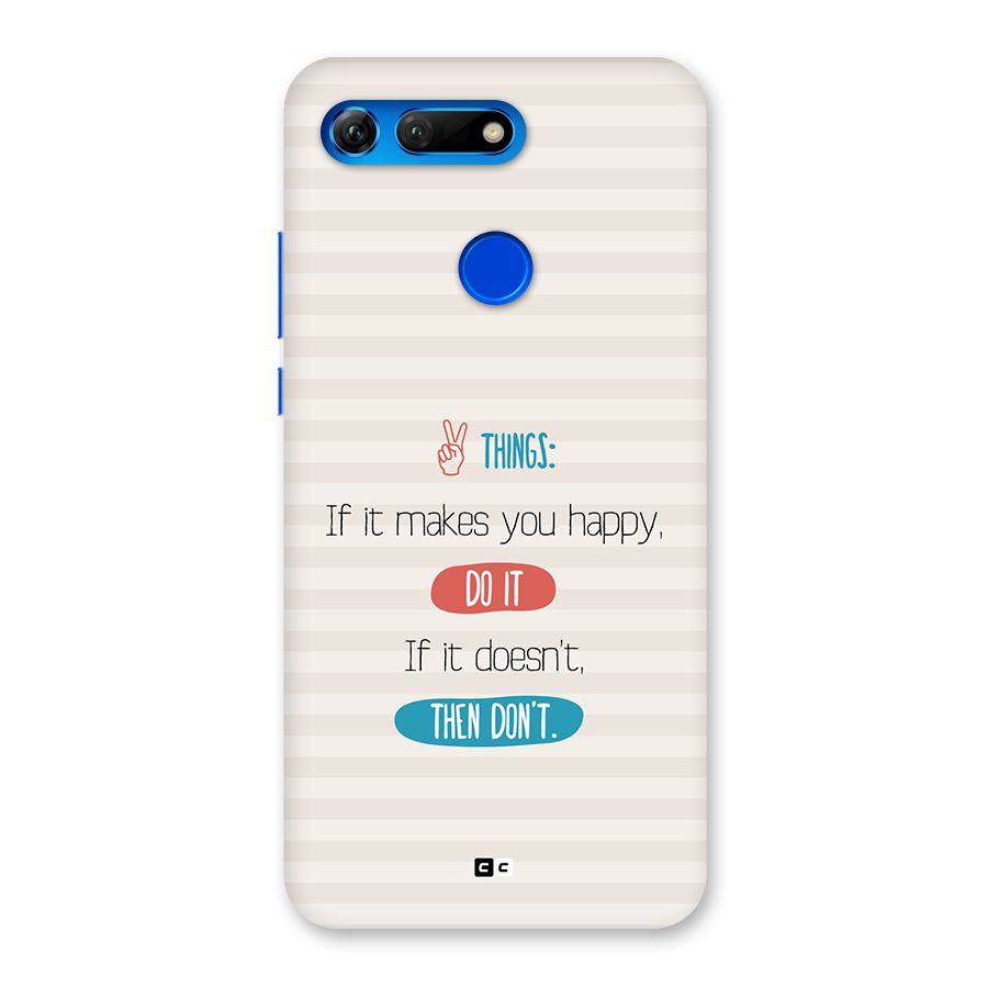 Think Then Back Case for Honor View 20