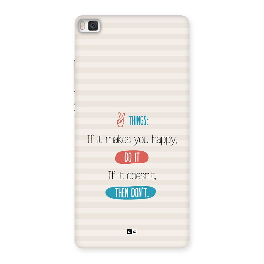 Think Then Back Case for Huawei P8