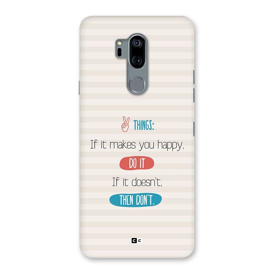 Think Then Back Case for LG G7