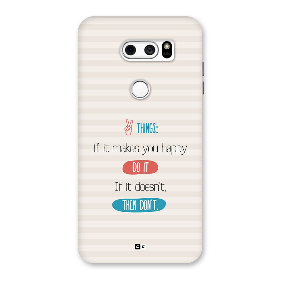 Think Then Back Case for LG V30
