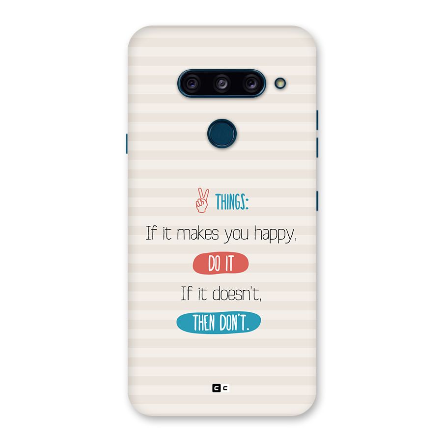 Think Then Back Case for LG  V40 ThinQ