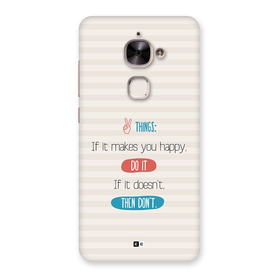 Think Then Back Case for Le 2