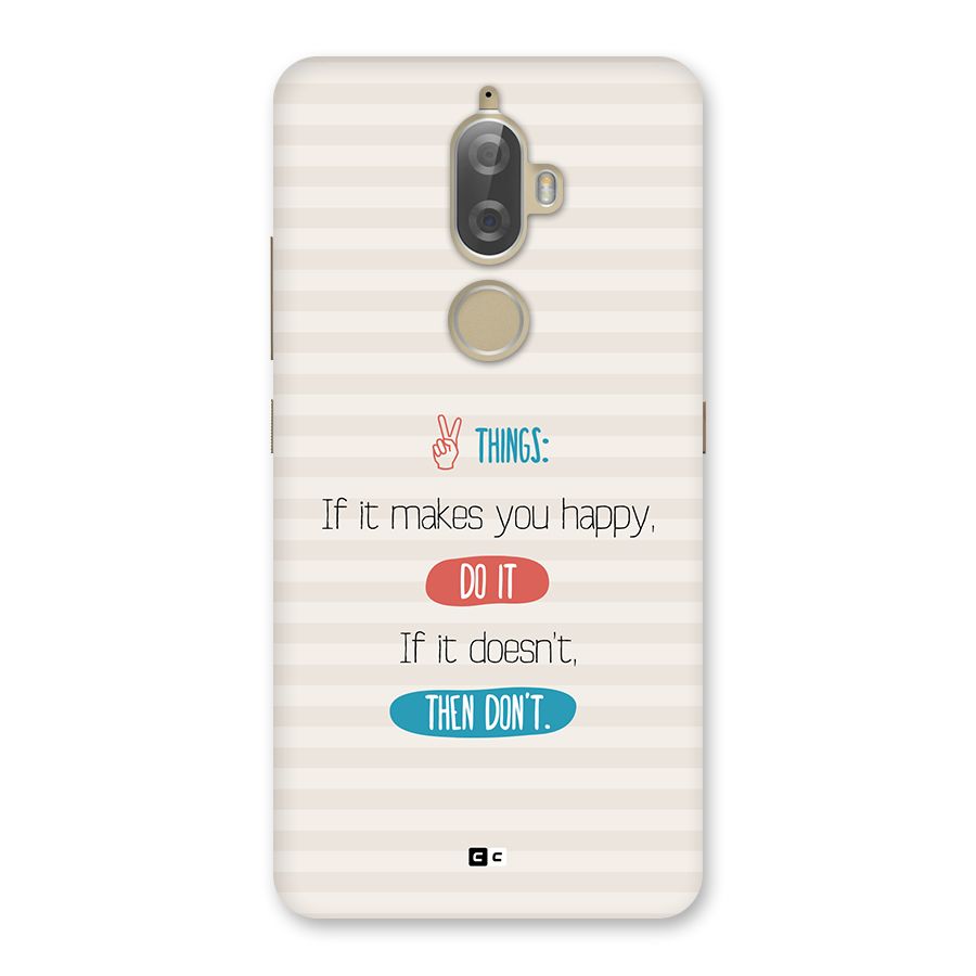 Think Then Back Case for Lenovo K8 Plus