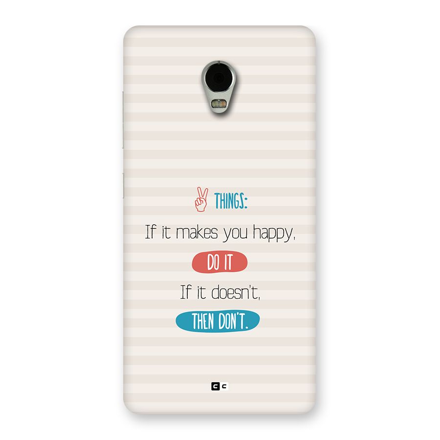 Think Then Back Case for Lenovo Vibe P1