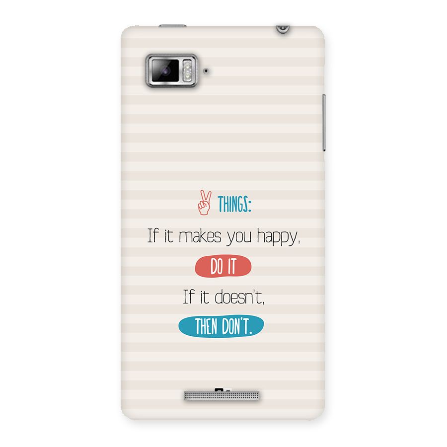 Think Then Back Case for Lenovo Vibe Z K910