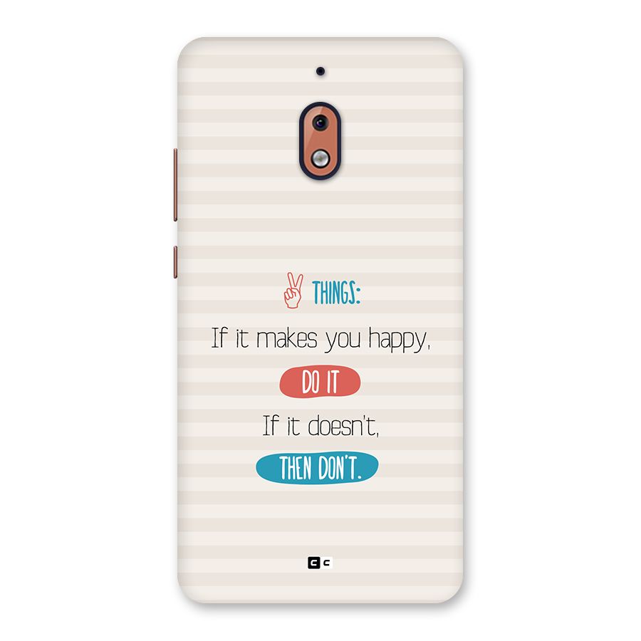 Think Then Back Case for Nokia 2.1