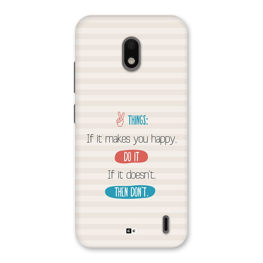 Think Then Back Case for Nokia 2.2