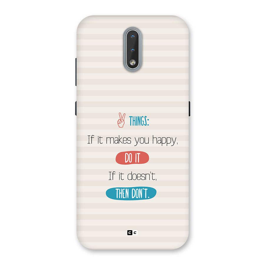 Think Then Back Case for Nokia 2.3