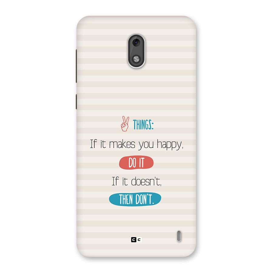 Think Then Back Case for Nokia 2