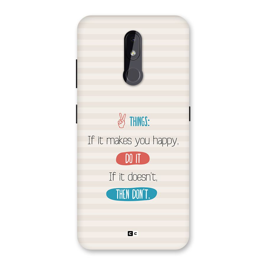 Think Then Back Case for Nokia 3.2