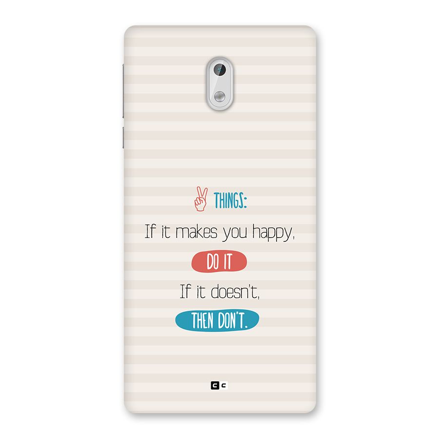 Think Then Back Case for Nokia 3