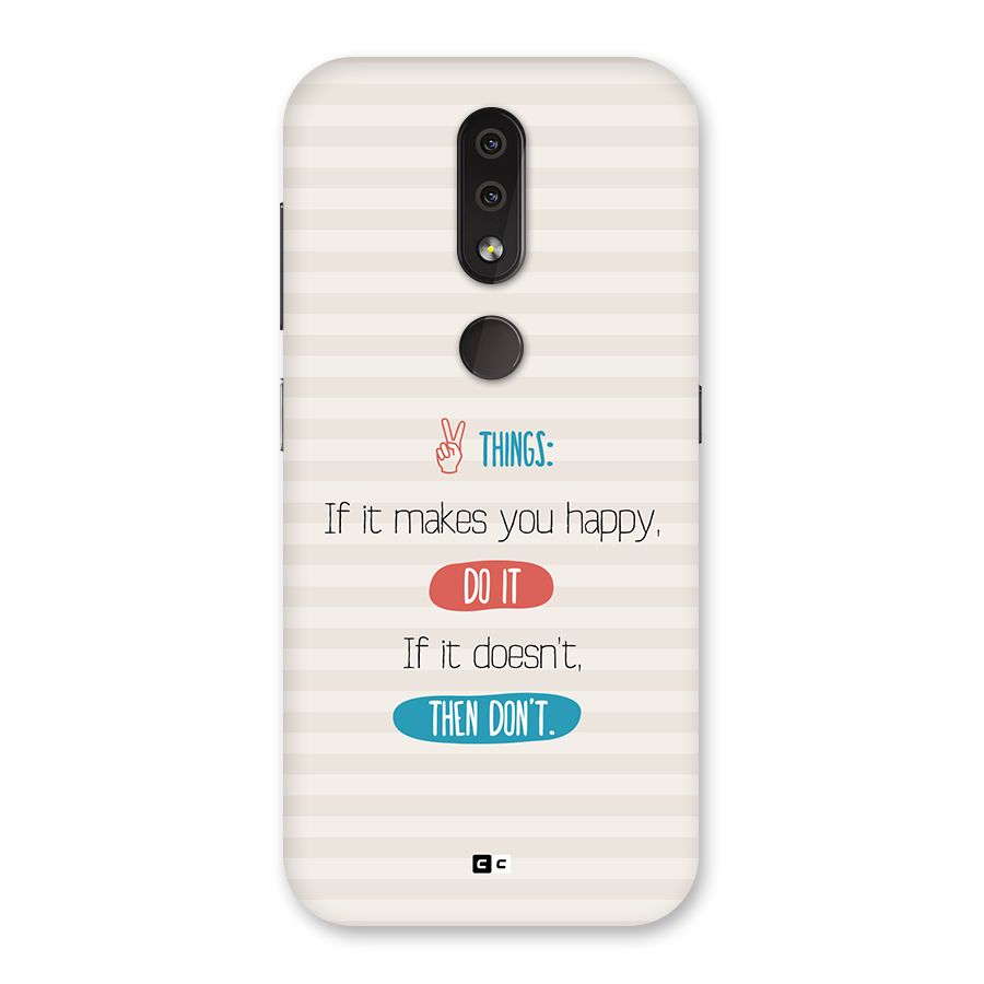 Think Then Back Case for Nokia 4.2