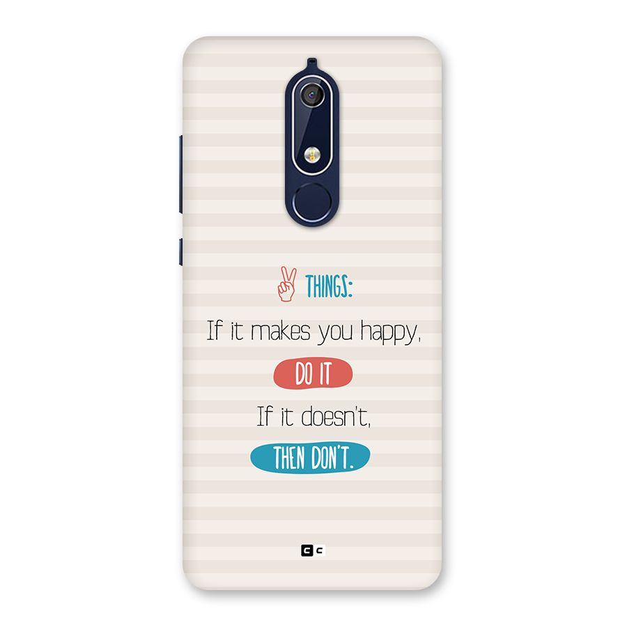Think Then Back Case for Nokia 5.1