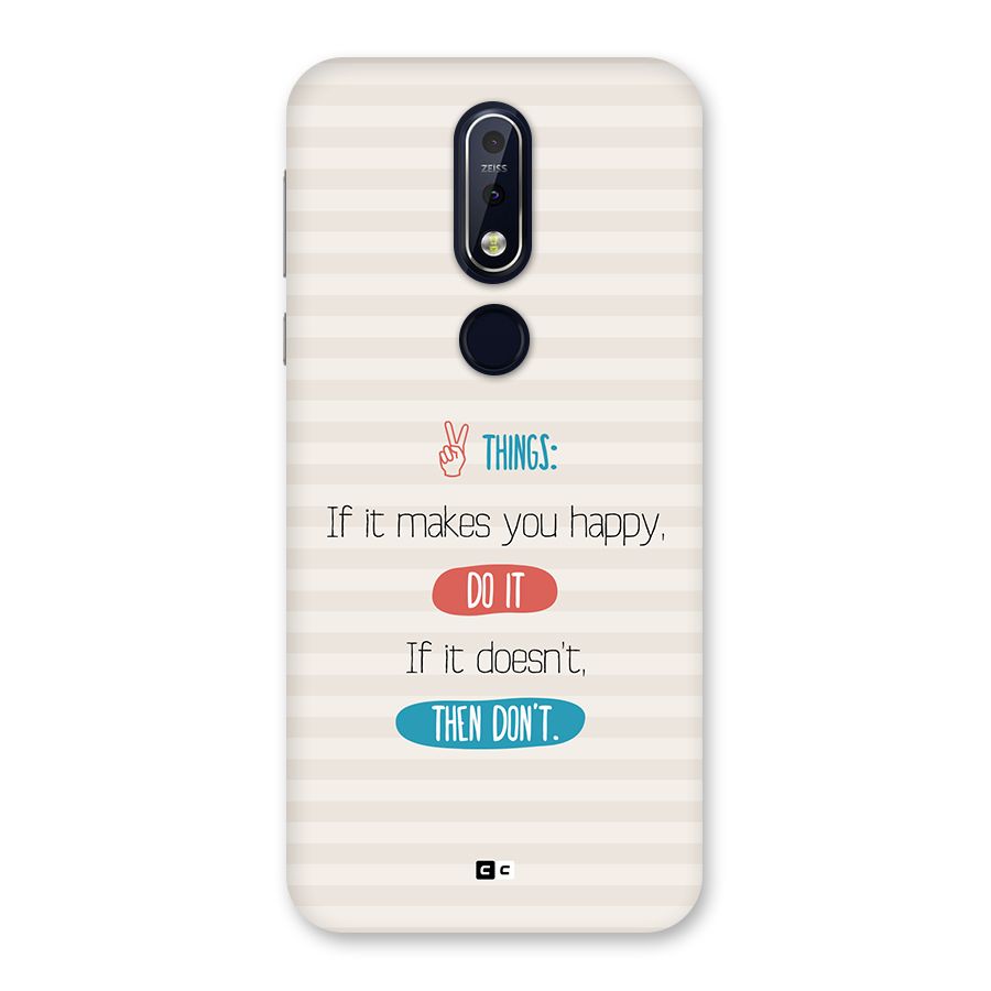 Think Then Back Case for Nokia 7.1