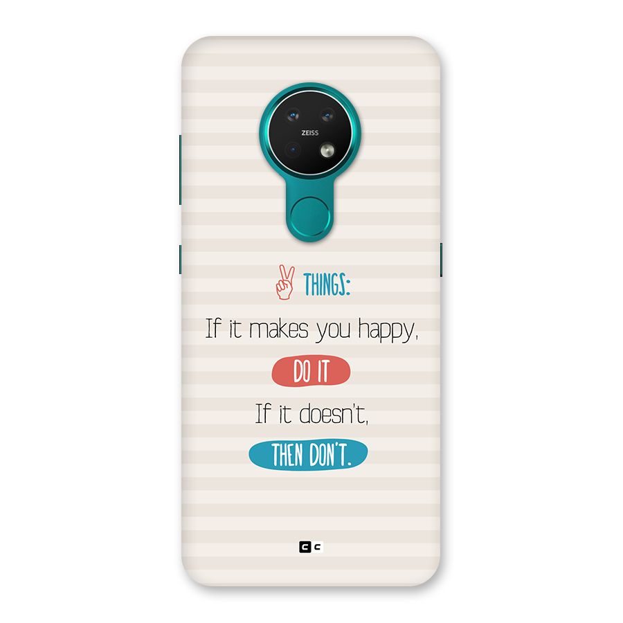 Think Then Back Case for Nokia 7.2