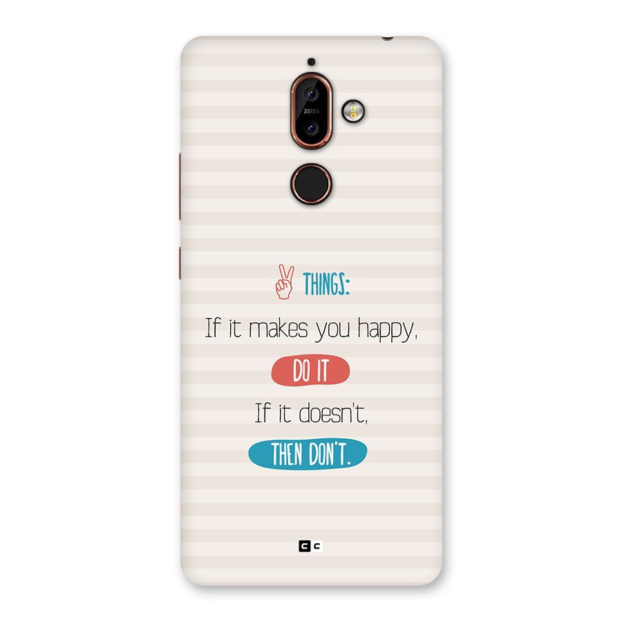 Think Then Back Case for Nokia 7 Plus